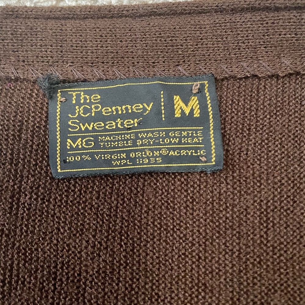 Vintage 80s JC Penney Knit Cardigan - Picture 2 of 3
